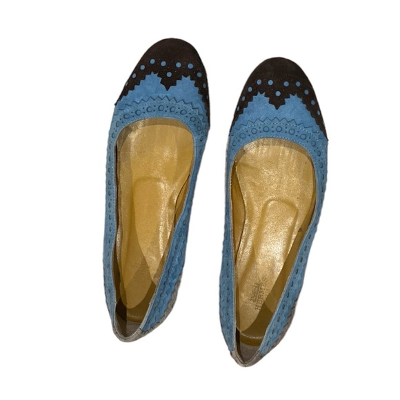 Hermes suede flats brown-light blue size 37 - Picture 5 of 6